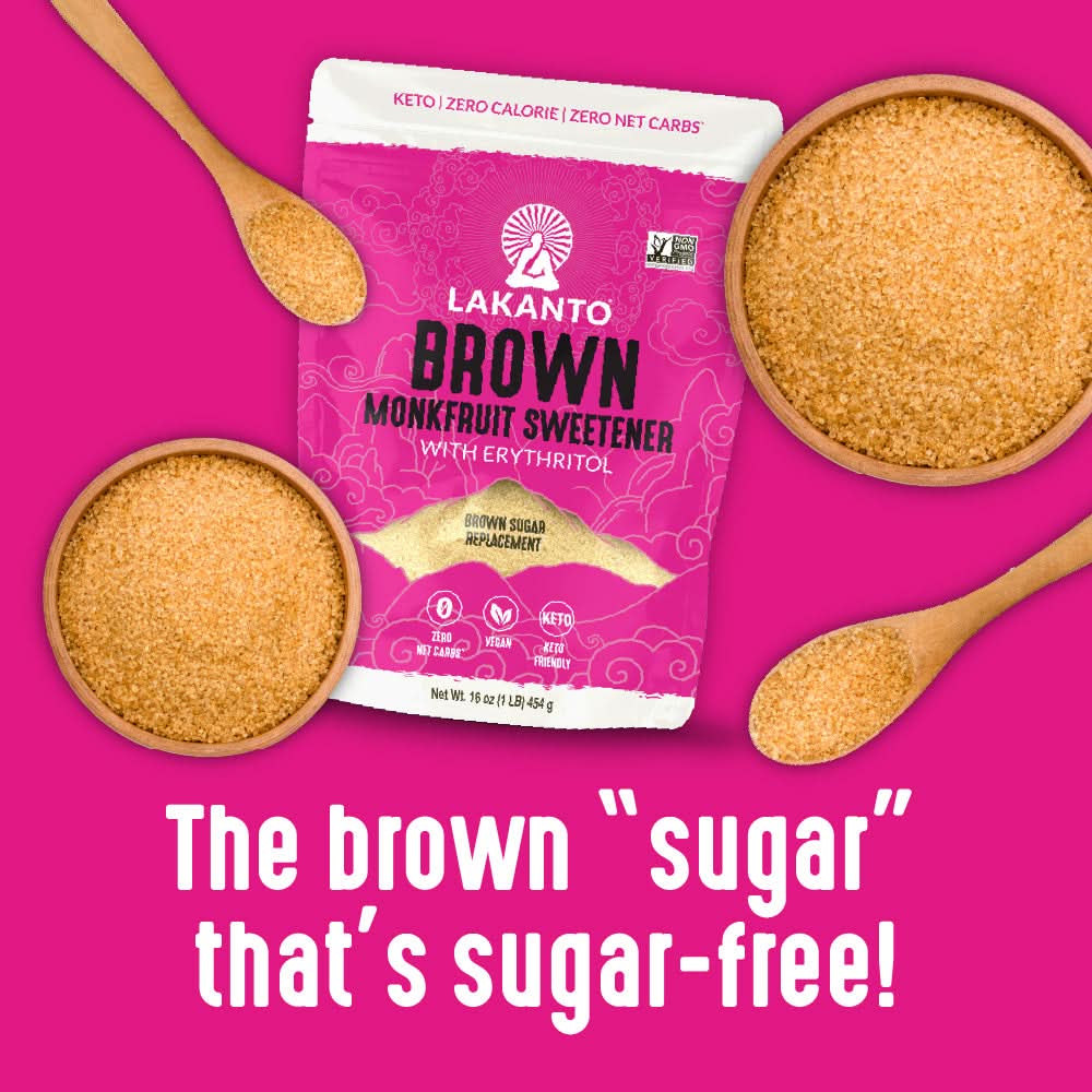 Brown Monkfruit and Erythritol Sweetener - Brown Sugar Replacement - Image 3