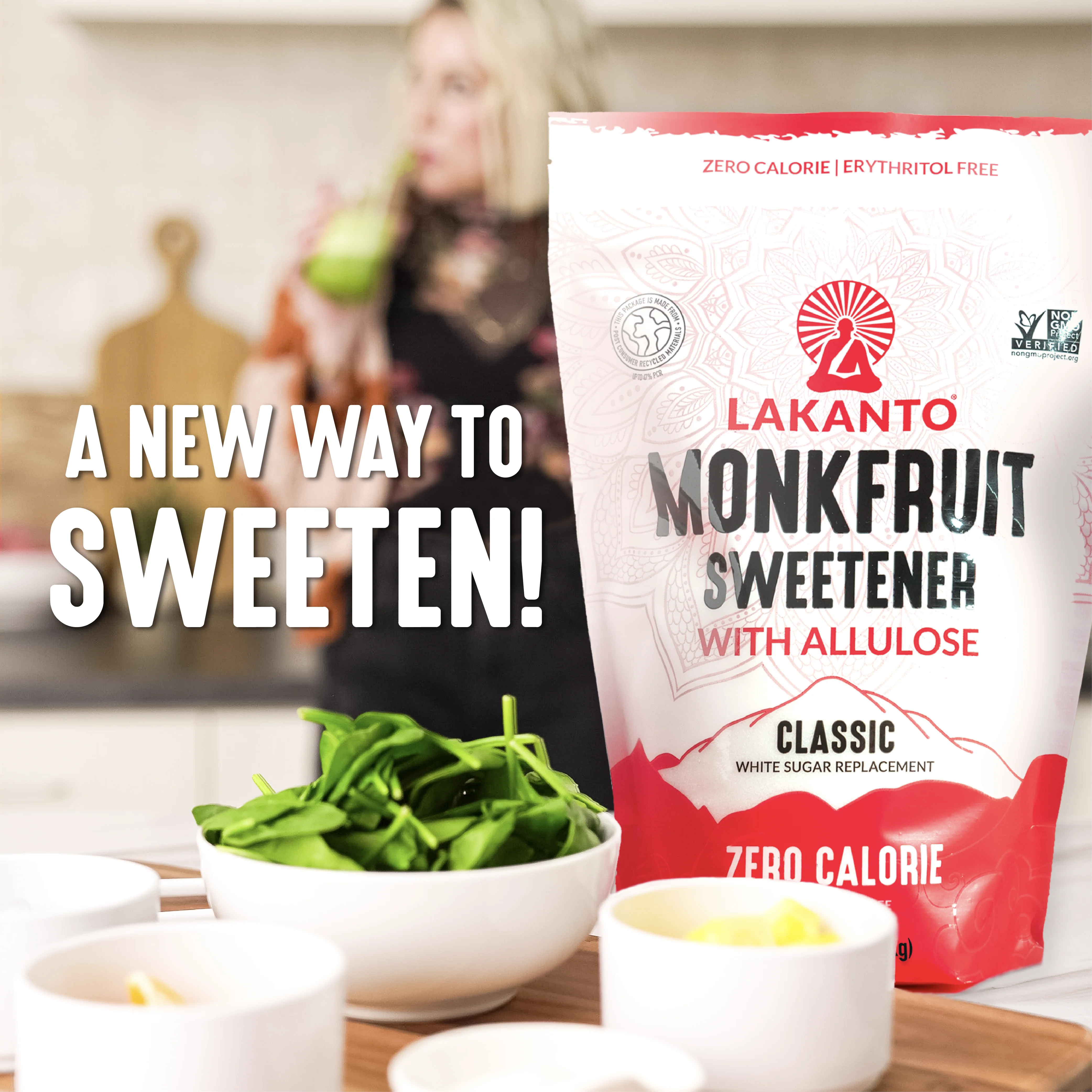 Classic Monkfruit Sweetener with Allulose - White Sugar Replacement - Image 4