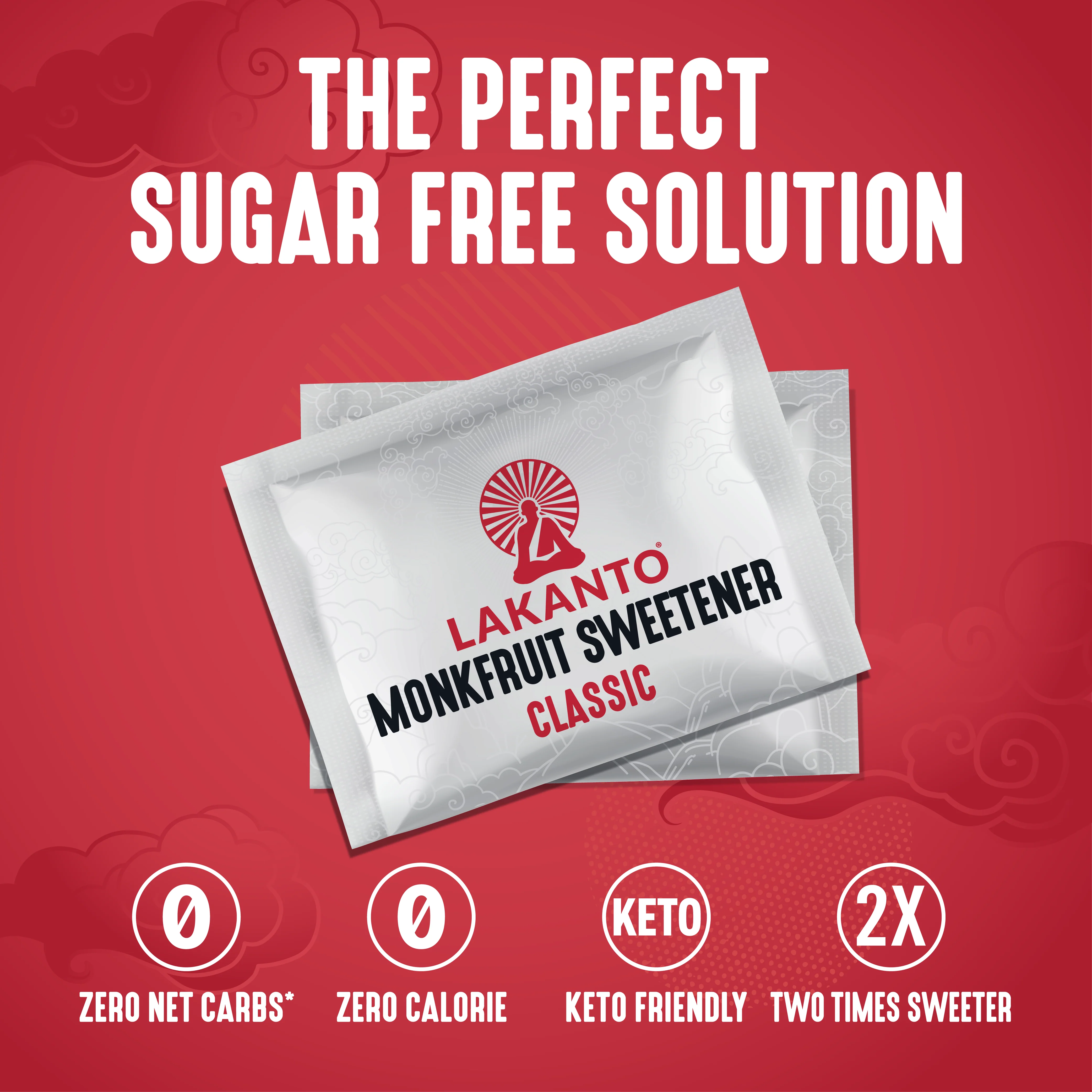 Classic Monkfruit and Erythritol 2:1 Sweetener Packets - White Sugar Replacement - Image 4