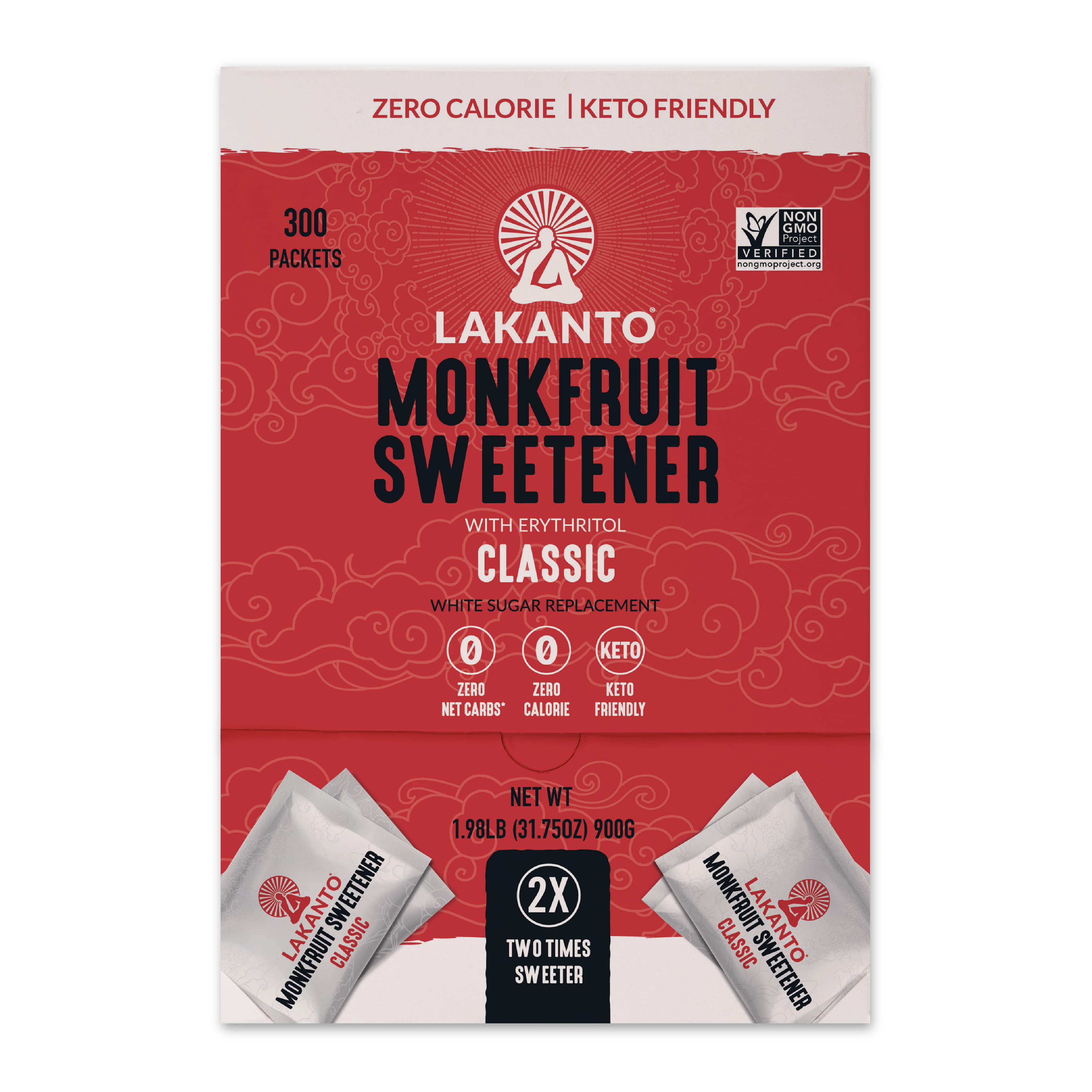 Classic Monkfruit and Erythritol 2:1 Sweetener Packets - White Sugar Replacement - Image 9