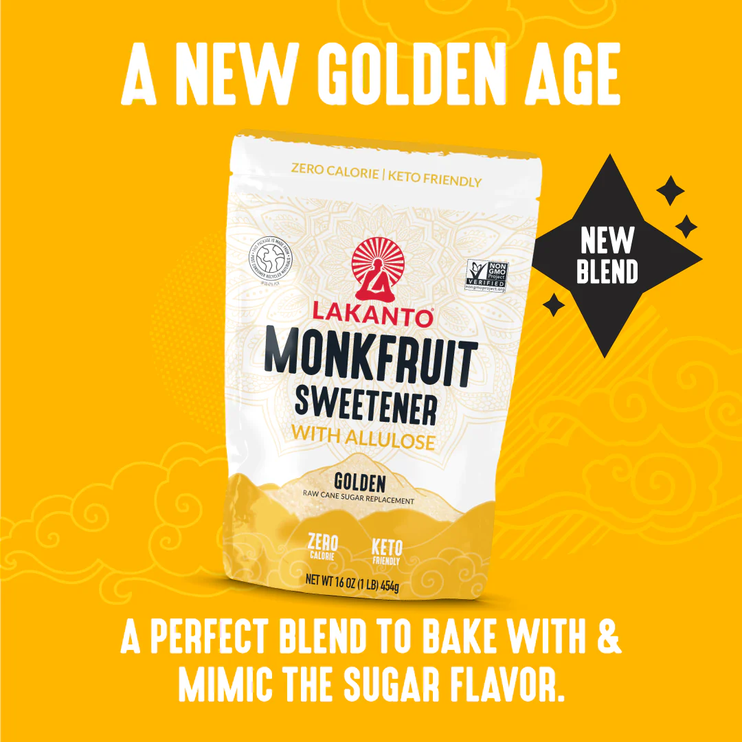 Golden Monkfruit Sweetener with Allulose - Raw Cane Sugar Replacement - Image 3