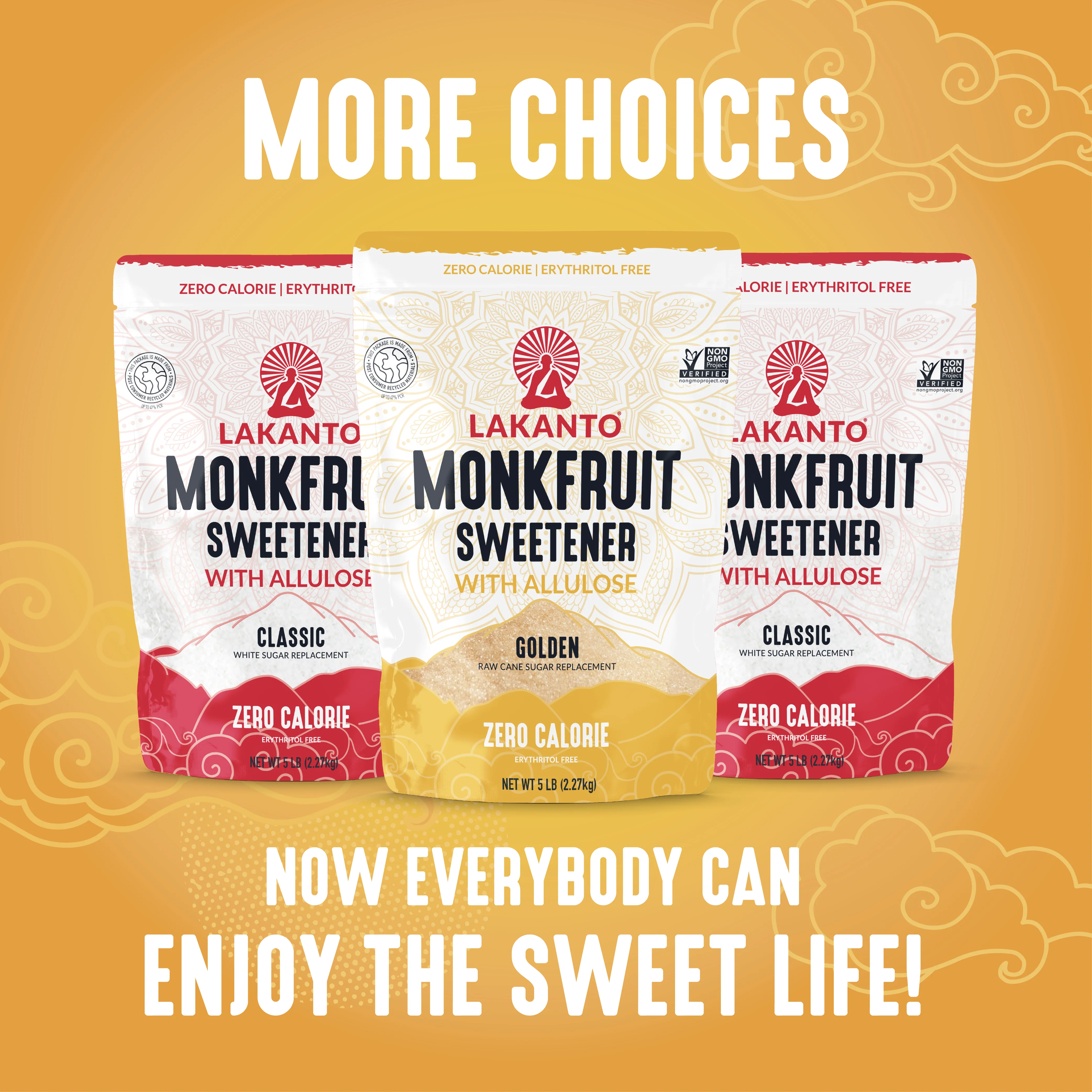 Golden Monkfruit Sweetener with Allulose - Raw Cane Sugar Replacement - Image 8