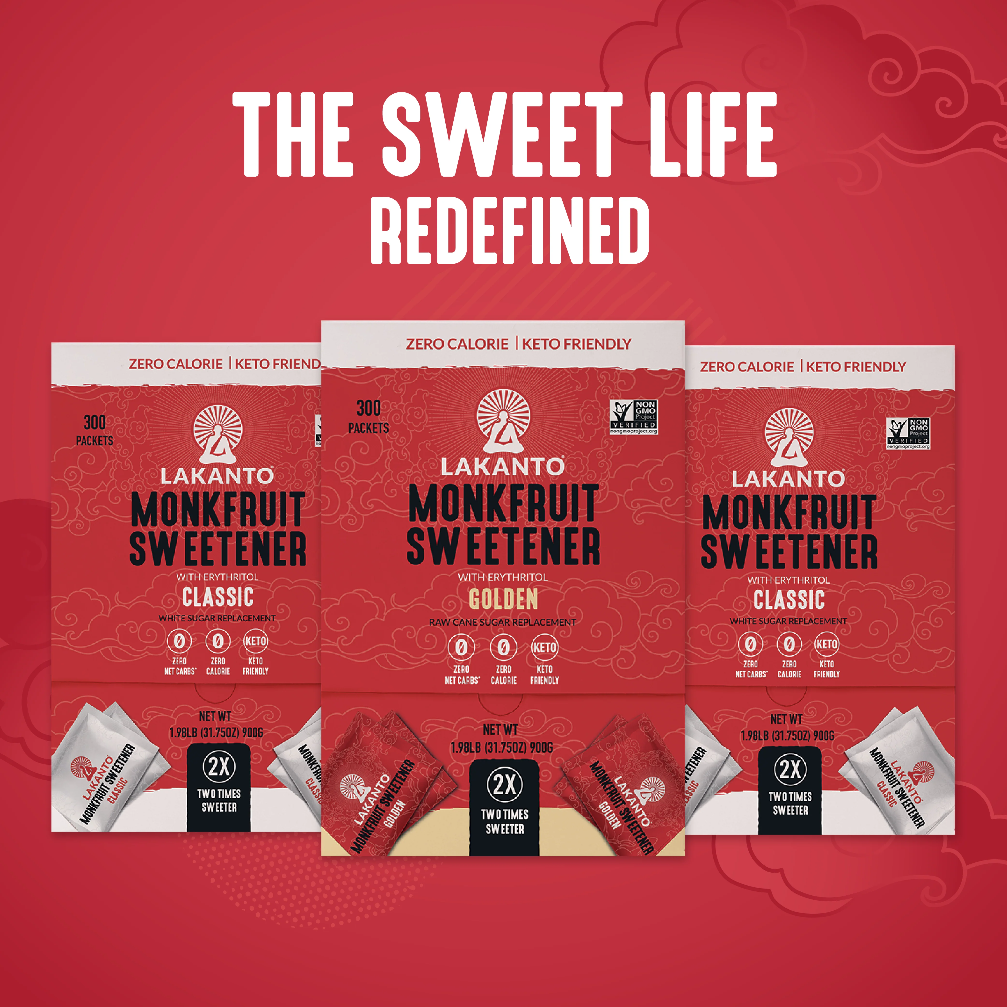 Golden Monkfruit and Erythritol 2:1 Sweetener Packets - Raw Cane Sugar Replacement - Image 10