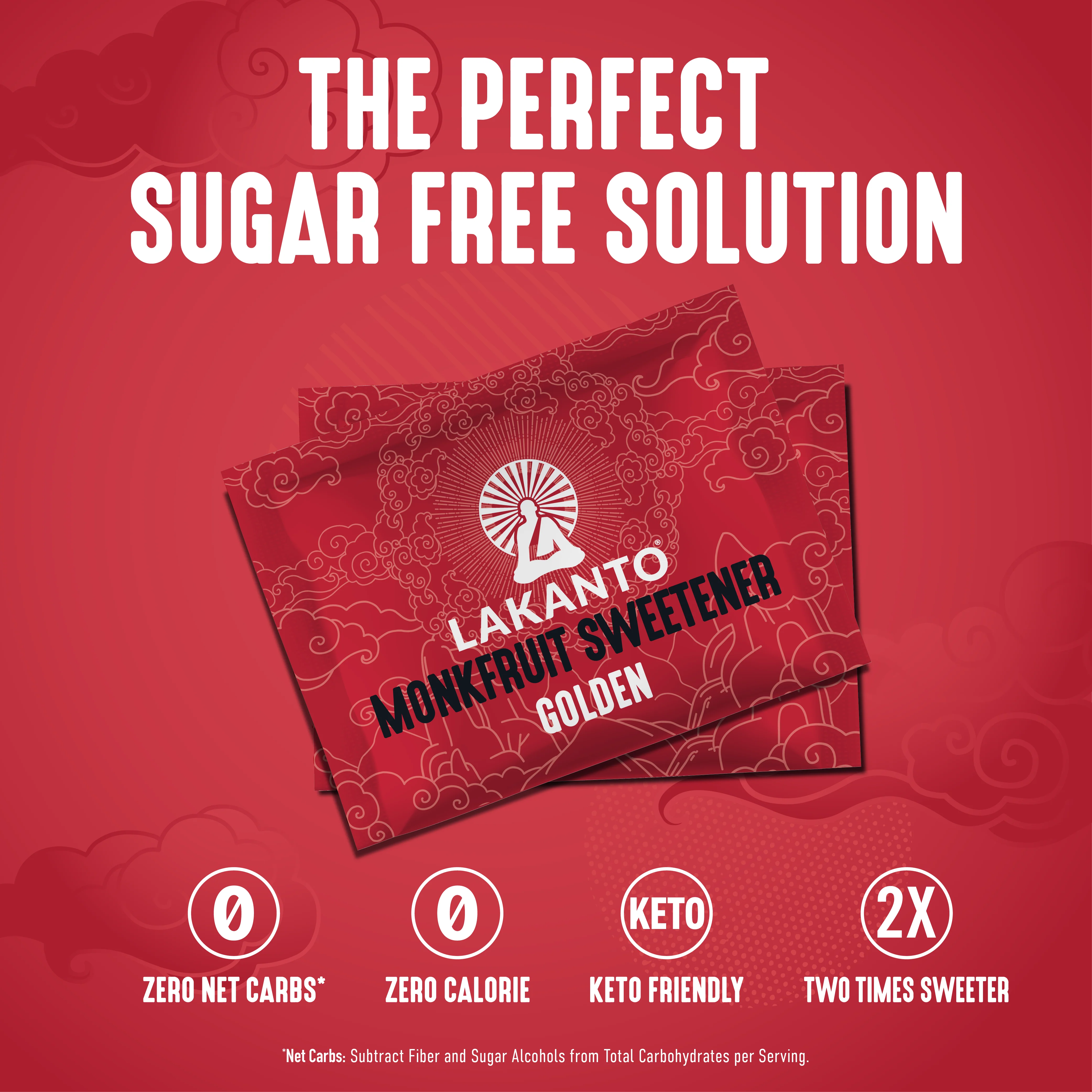 Golden Monkfruit and Erythritol 2:1 Sweetener Packets - Raw Cane Sugar Replacement - Image 13
