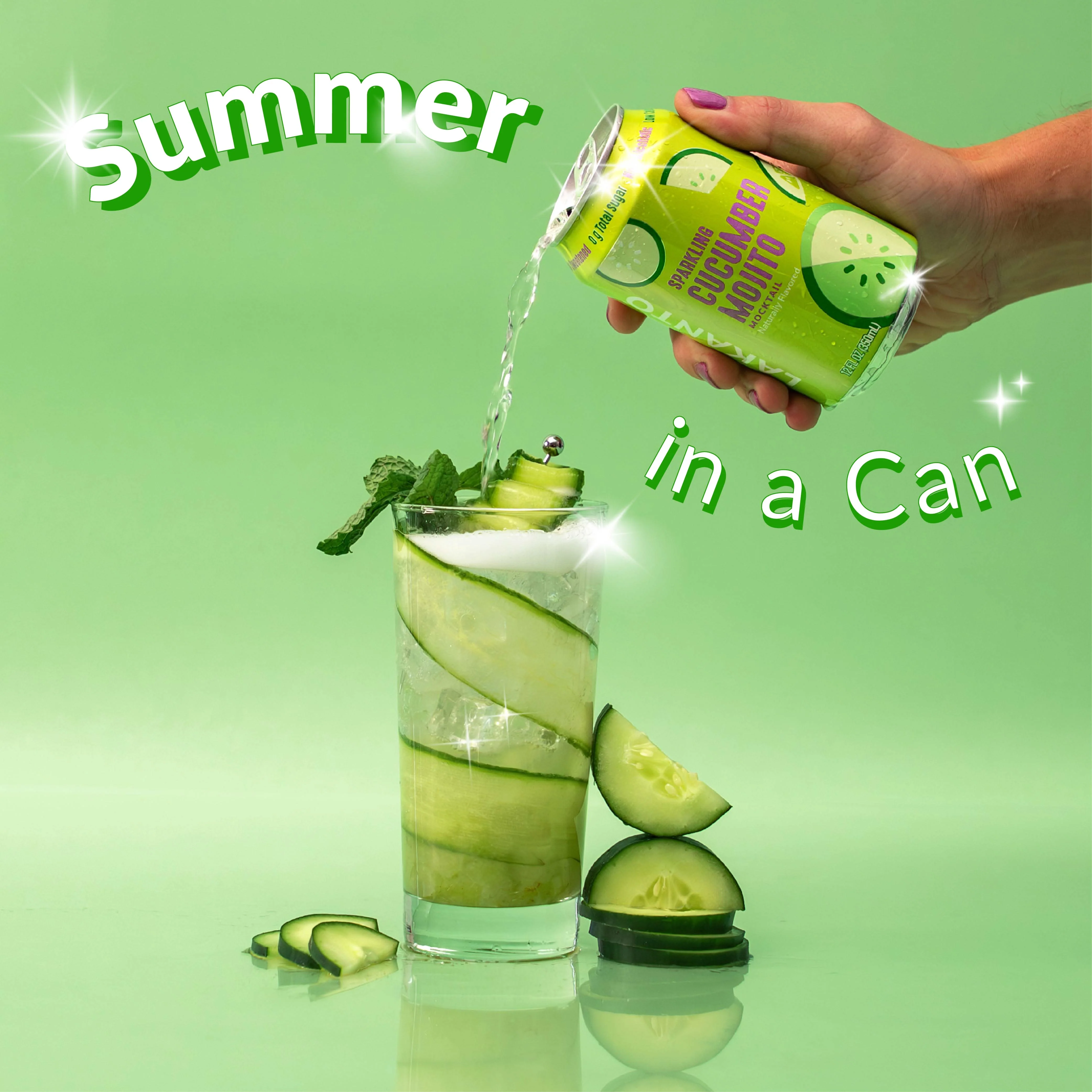 Mocktail Canned Drink (Cucumber Mojito) - Image 4