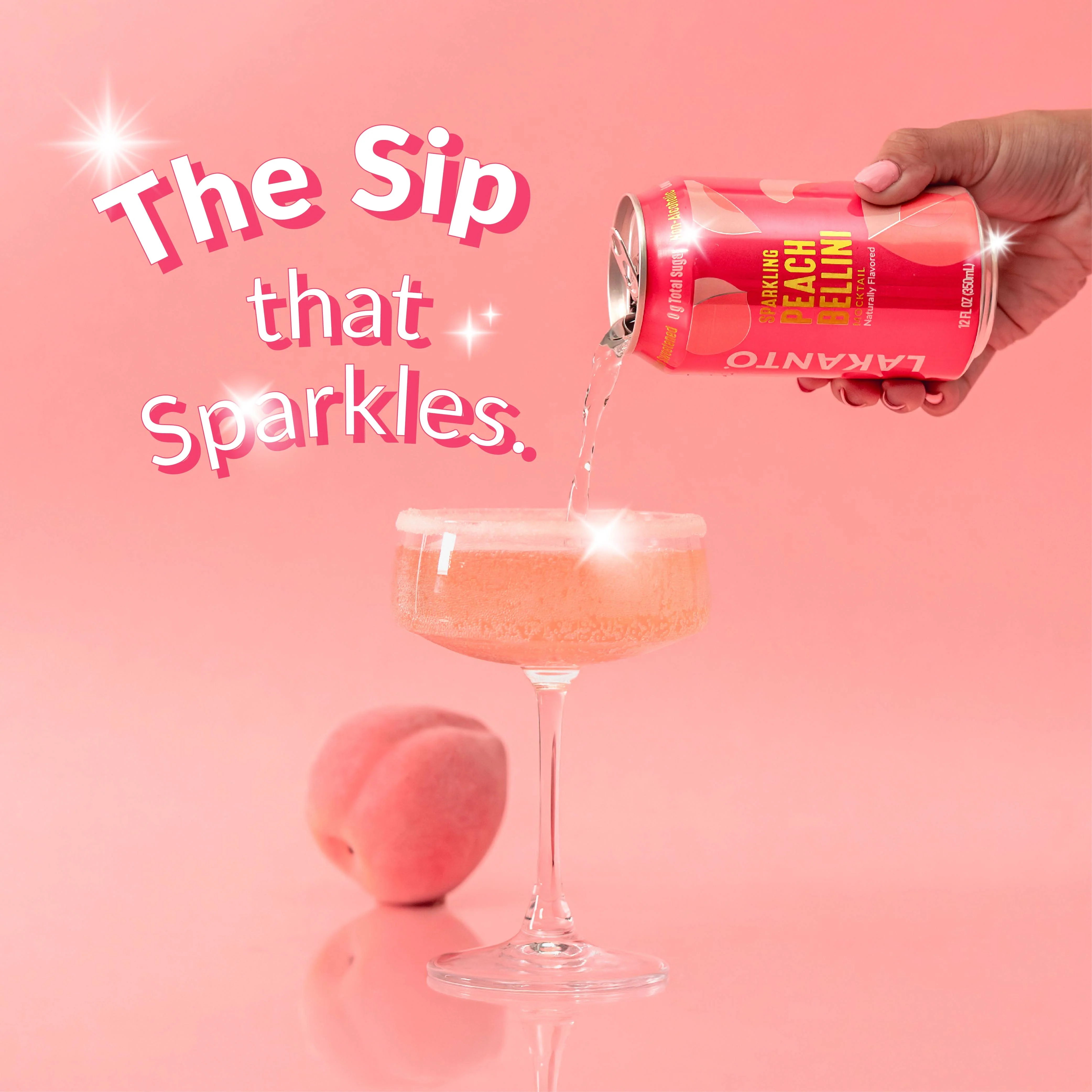 Mocktail Canned Drink (Peach Bellini) - Image 4