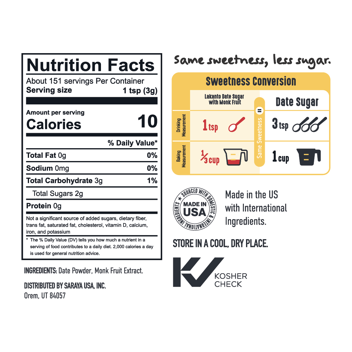 Date Sugar with Monk Fruit 16oz - Image 4