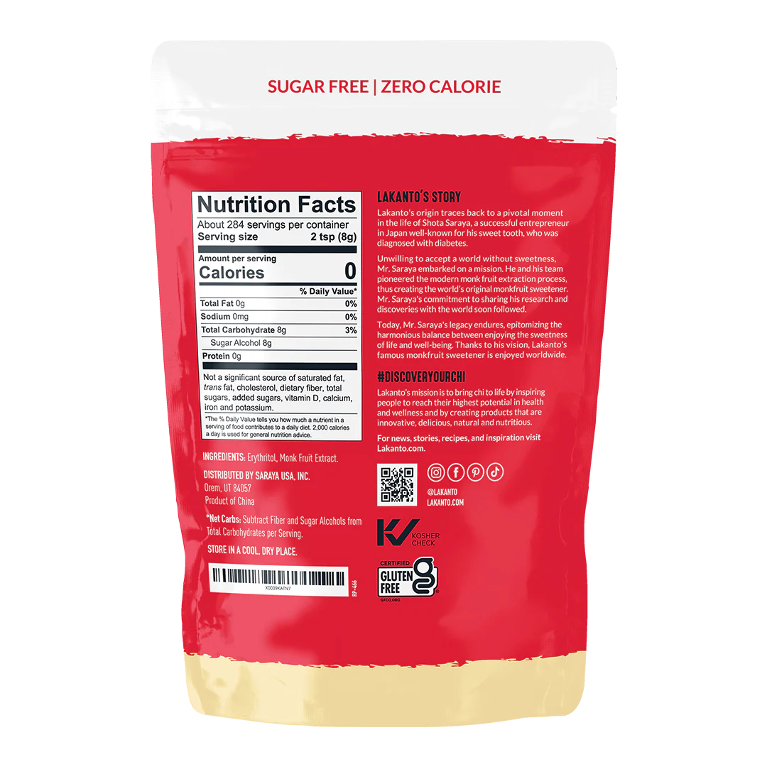 Golden Monkfruit and Erythritol Sweetener - Raw Cane Sugar Replacement - Image 11
