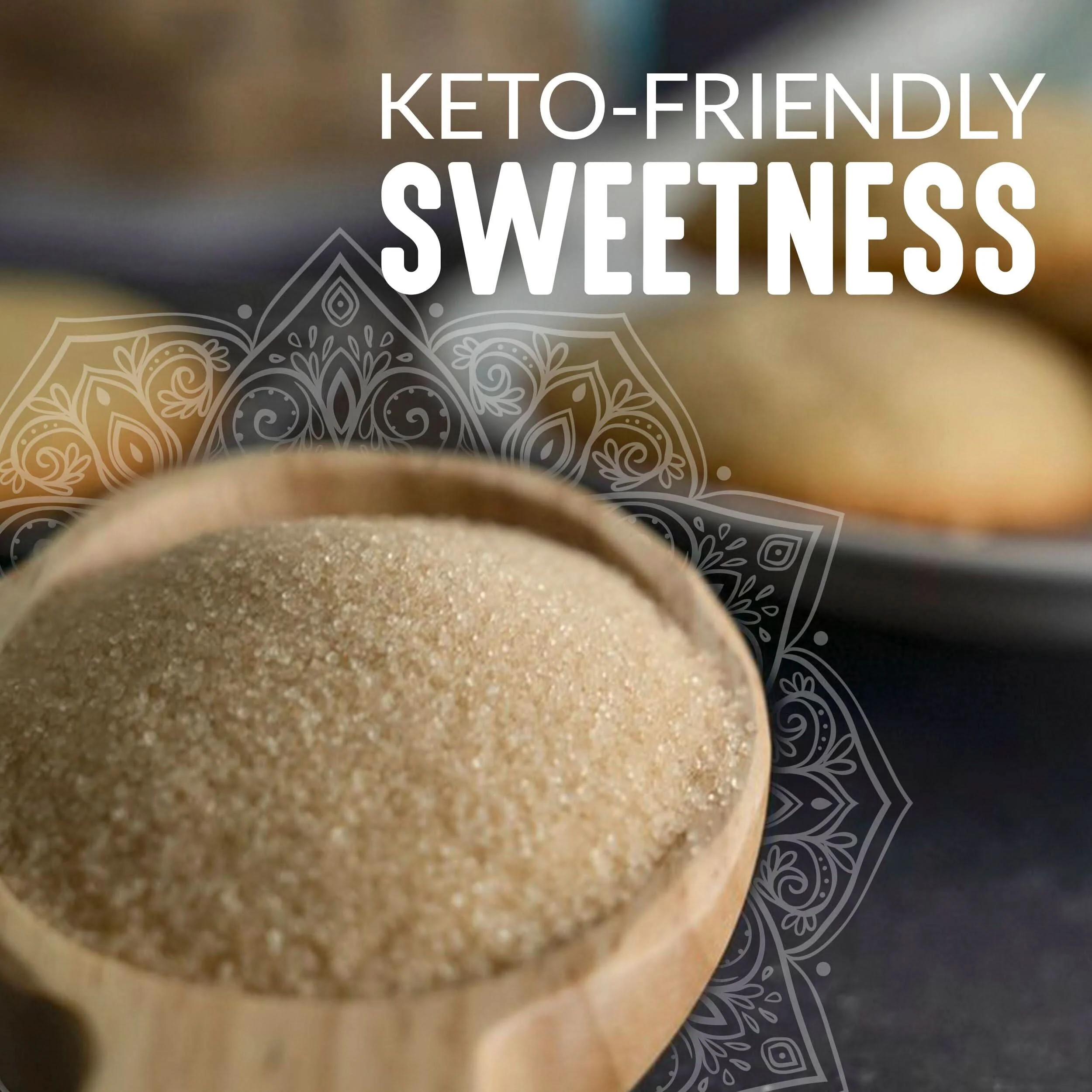 Golden Monkfruit and Erythritol Sweetener - Raw Cane Sugar Replacement - Image 3