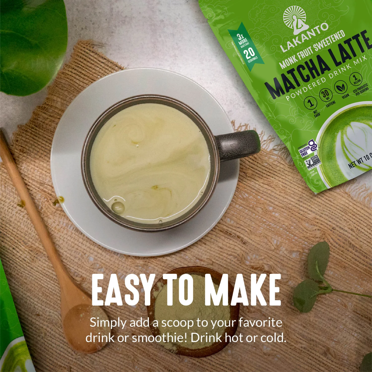 Sugar-Free Matcha Latte Drink Mix - Image 3