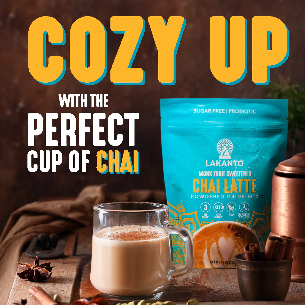 Monk Fruit Sweetened Chai Latte Drink Mix - Image 5