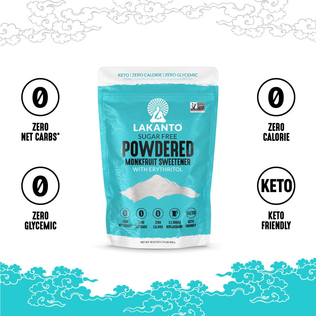 Powdered Monkfruit and Erythritol Sweetener - Powdered Sugar Replacement - Image 4